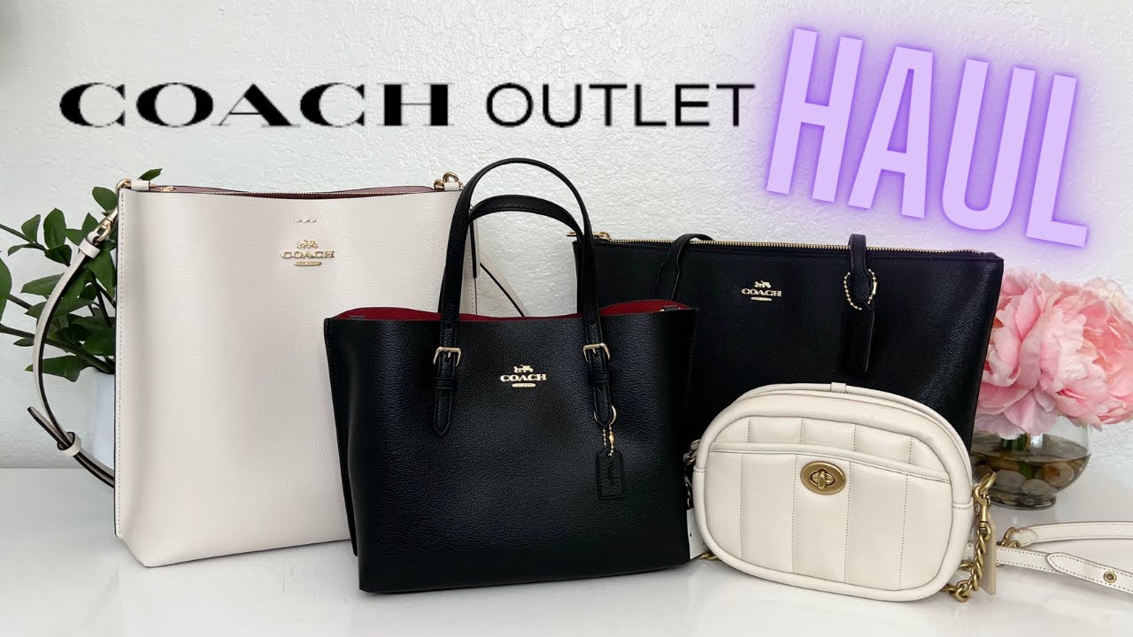 Coach Outlet Haul | Zip Top Tote, Mollie Bucket, Camera Bag with Quilting | What Fits, Mod Shots