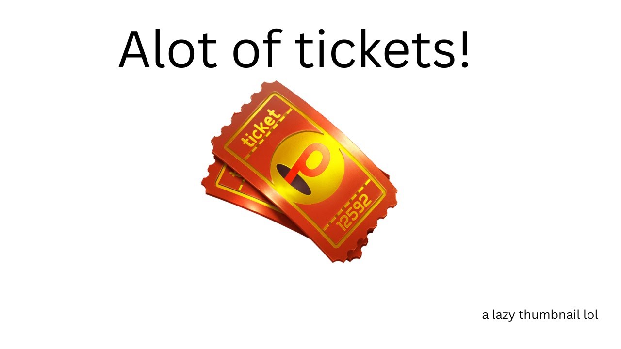 Project playtime TICKET BUG!!!