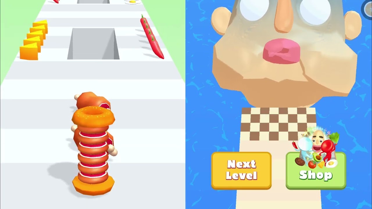 Sandwich Run Vs Sandwich Runner - Satisfying Gameplay Walkthrough - All Level Max Tiktok