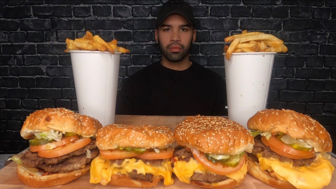 (ASMR) FIVE GUYS MUKBANG