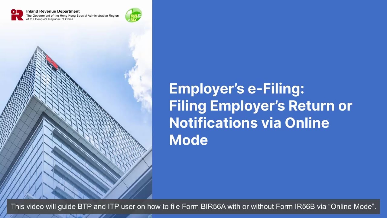 Electronic filing of Employer's Return (Online Mode)