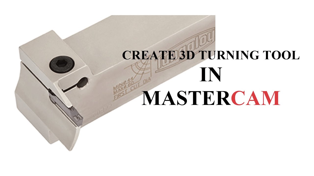 Mastercm 3D Lathe Tools - Tungaloy TungCut Face Grooving