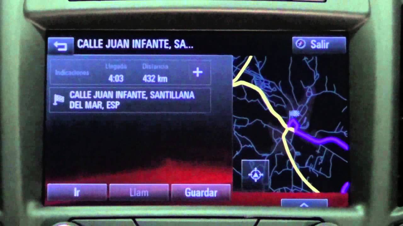 Opel Insignia. Modelo 2014. Impresiones sistema multimedia IntelliLink Navi900