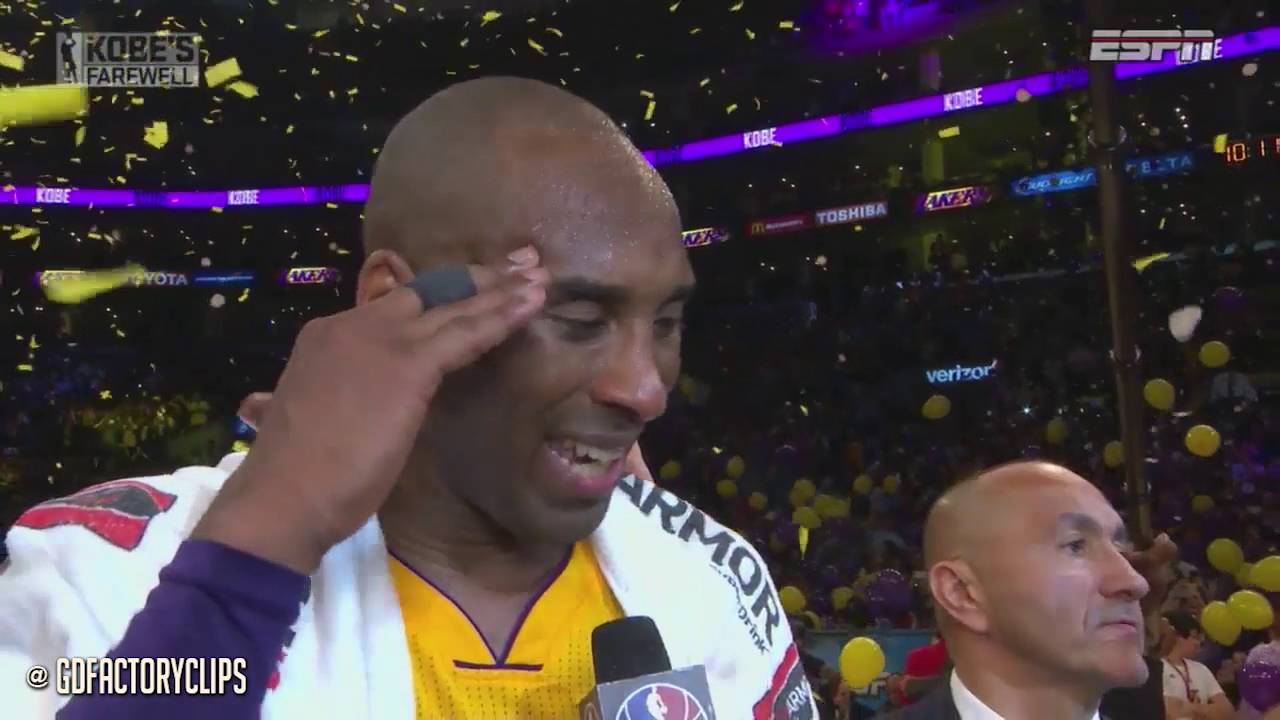 Kobe Bryant Final Game vs Jazz (2016.04.13) - Interview & The Ending