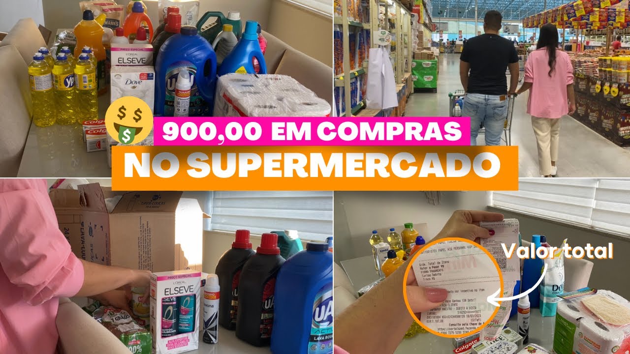 COMPRAS DE PRODUTOS DE LIMPEZA | Vlog no supermercado + valores