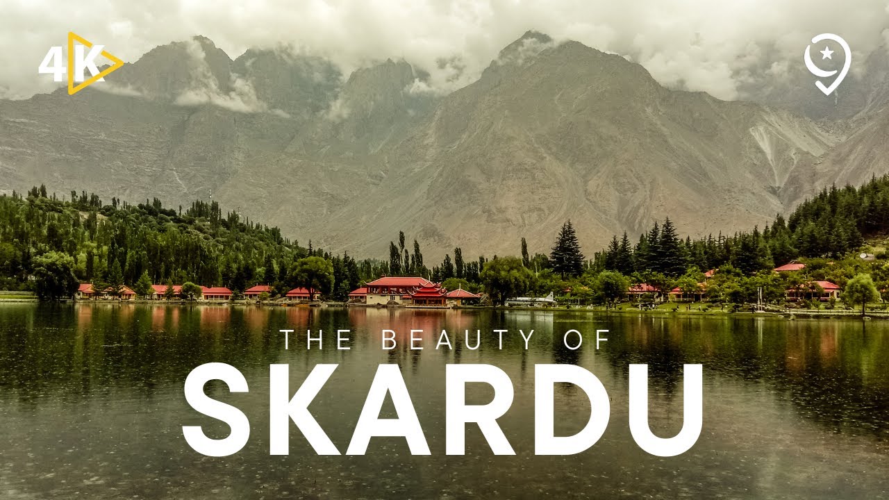 Skardu Valley Pakistan 4K Video - Drone View, Cold Desert, Forts, Lakes & Waterfalls