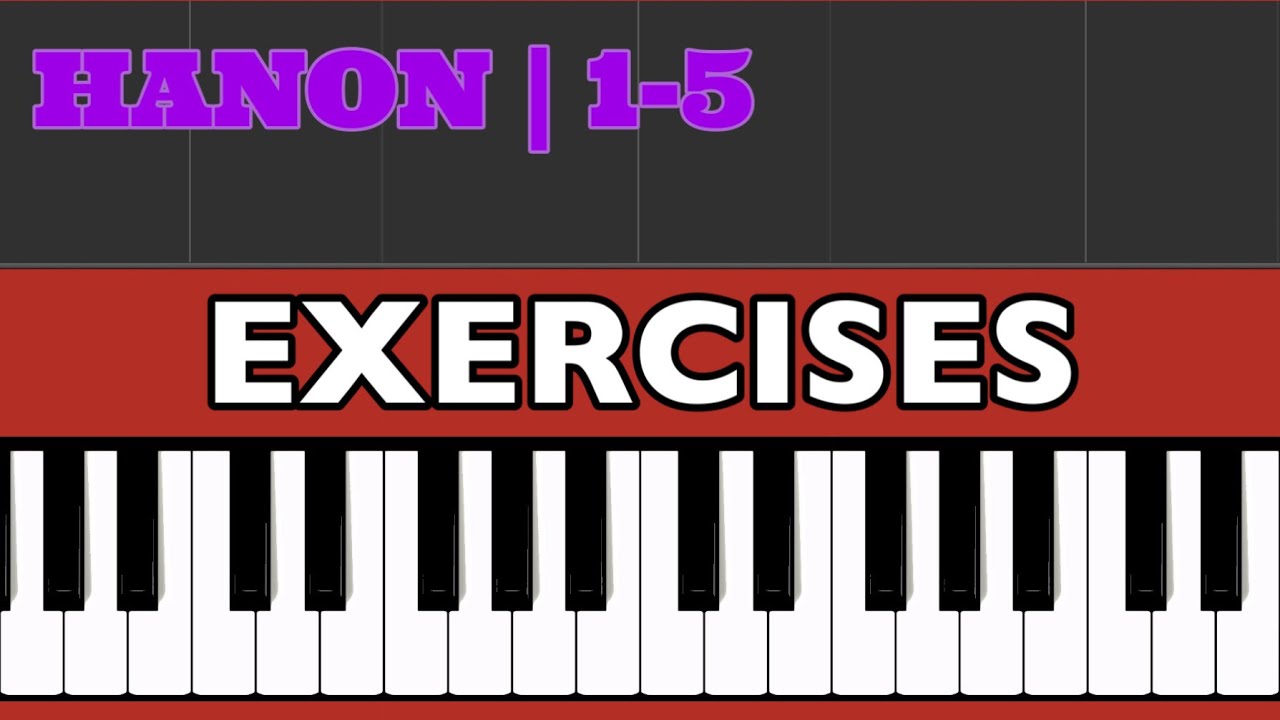 Piano EXERCISES 1-5 | C. L. HANON