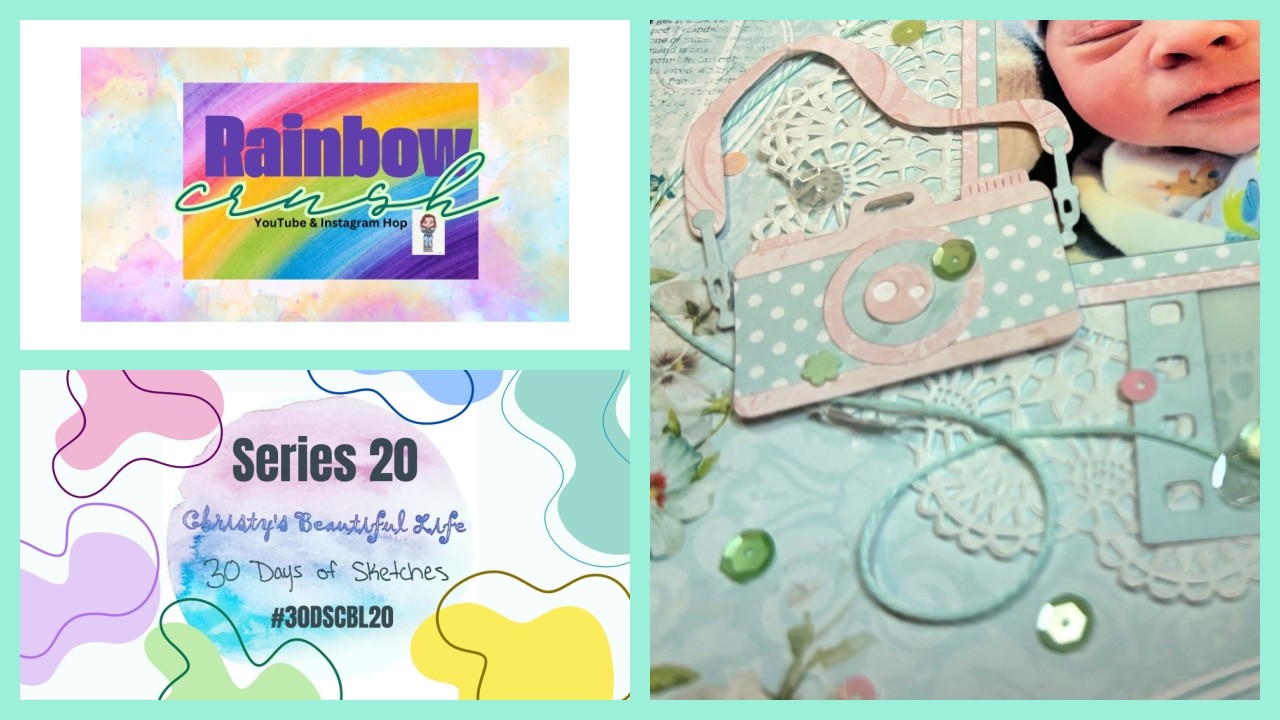 Rainbow Crush/#30DSCBL20/Процесс скрапбукинга/Так мило