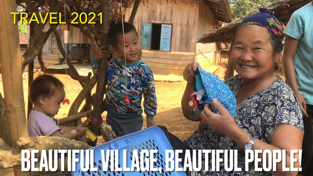 Meet the BEAUTIFUL HMONG PEOPLE! - NO TOURISTS - Mountain Village, Luang Prabang, Laos 2021