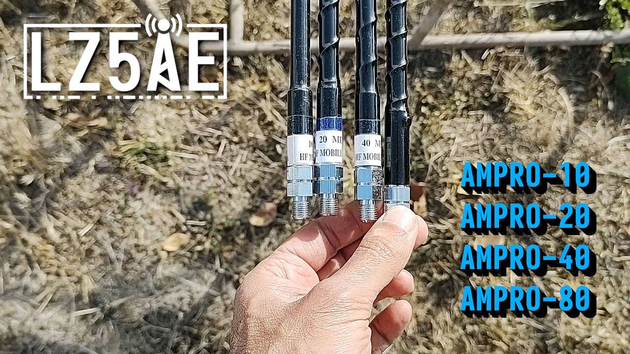 Настройка на AMPRO/Hamstick антени за обхвати 10, 20, 40, 80м.
