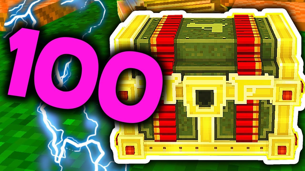 OTWIERAM 100 LUCKY CHESTÓW! PIXEL GUN 3D PO POLSKU | MINECRAFT + STRZELANKA