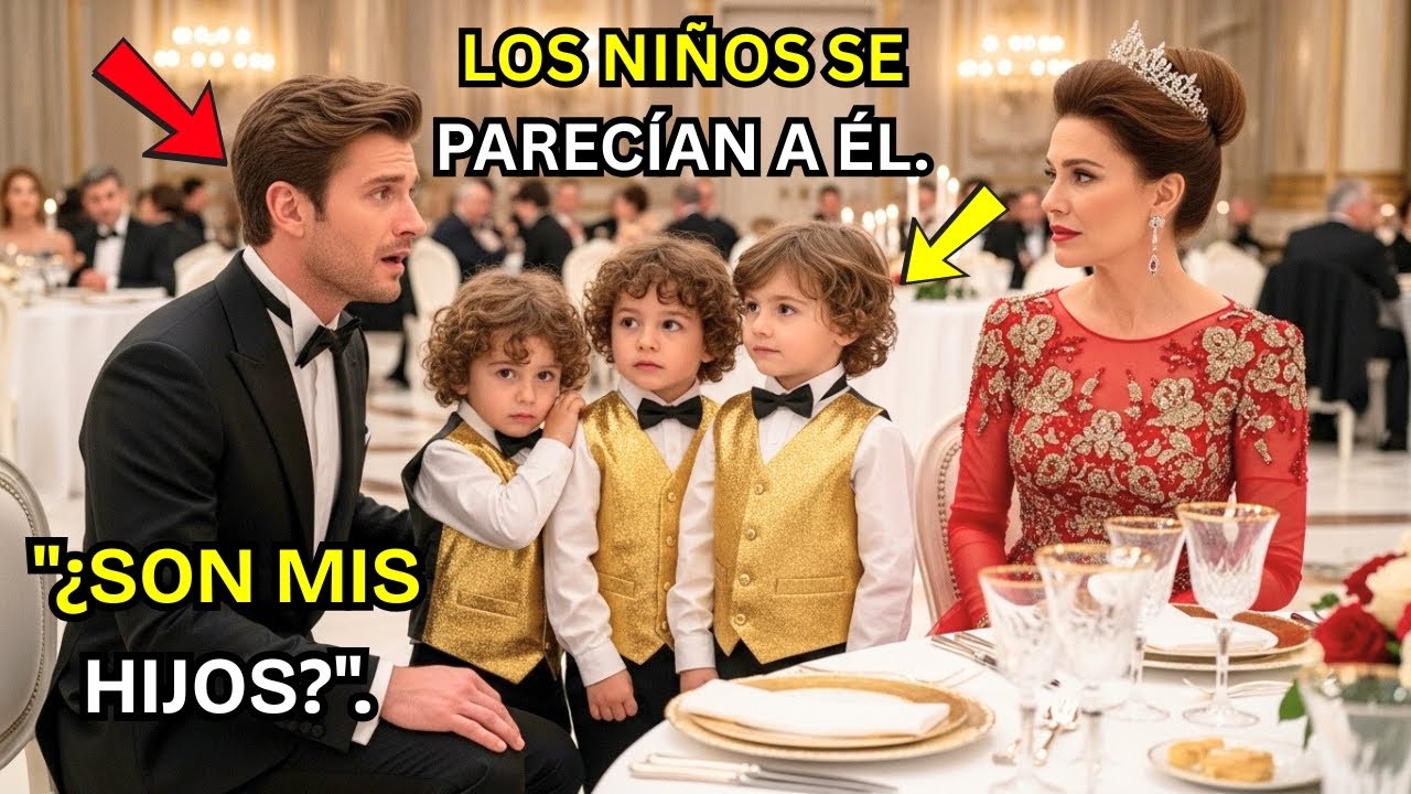 Vio a su Ex-Mujer en una Gala. No Sabía que los 3 Niños que la Acompañaban eran sus Hijos.