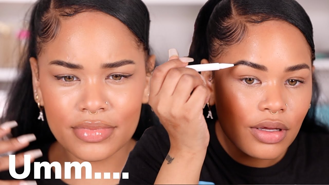 I SPENT $400 ON A FULL FACE OF GLOSSIER SKINCARE + MAKEUP | FIRST IMPRESSIONS | Arnellarmon