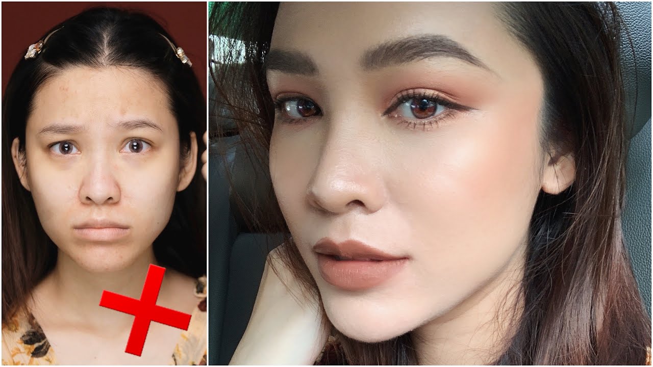 Makeup nâu tây với gương mặt đầy khuyết điểm 🧐 | Quach Anh