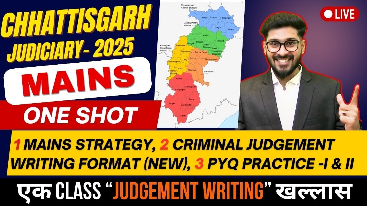 Judgement Writing Made Easy 💥 | CG Judiciary Mains 2025 One Shot | Criminal Judgement Writing
