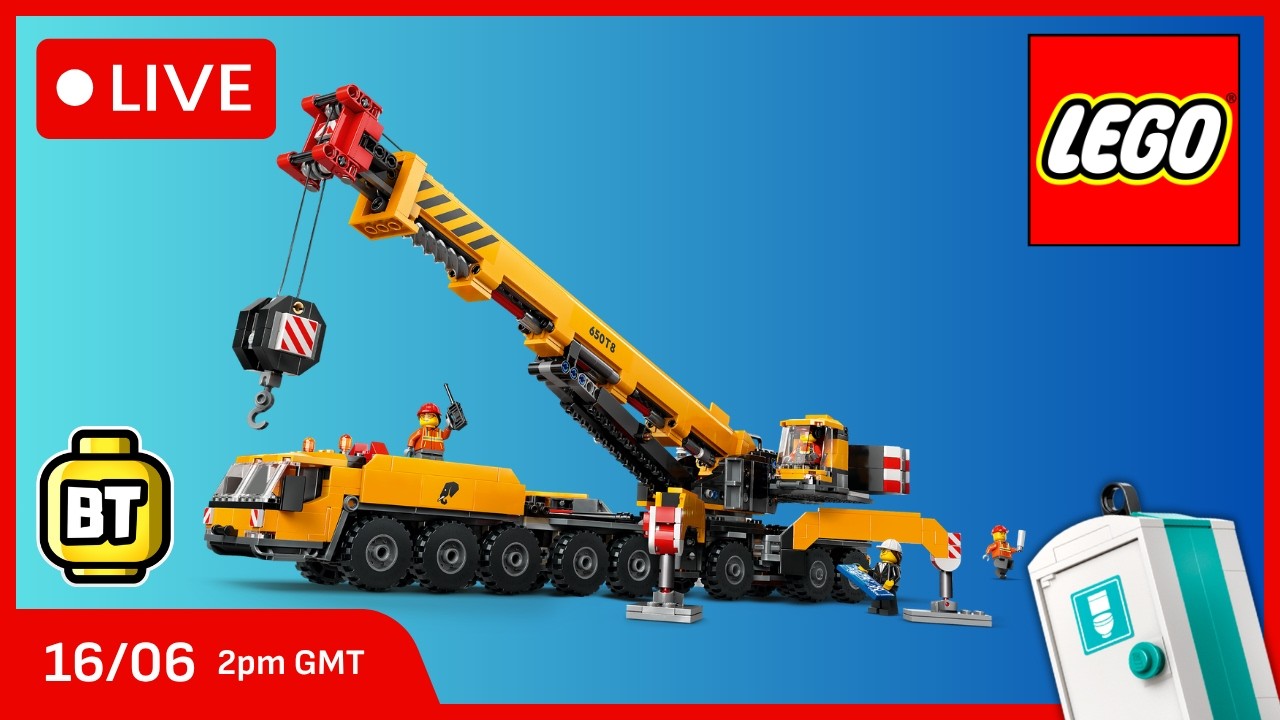 LEGO City Yellow Mobile Construction Crane (60409) Live