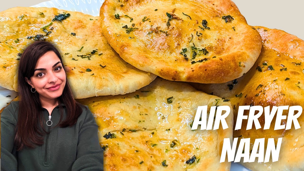 AIR FRYER NAAN Bread Recipe ready in Minutes!
