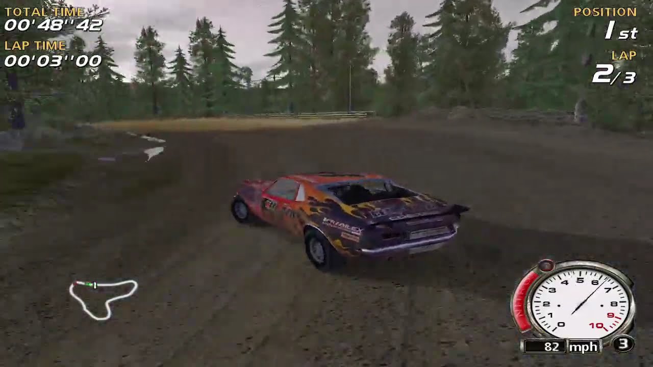 FlatOut! 1 - Multiplayer Test in 2026: Woodlands Challenge