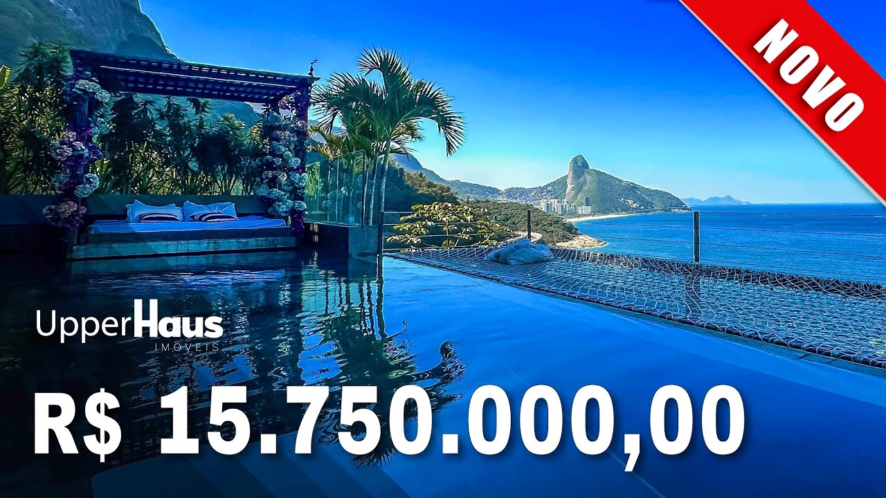 Uma das mega mansões mais incríveis do Brasil - COM UPGRADES! Obra de arte no Joá! R$ 15.750.000