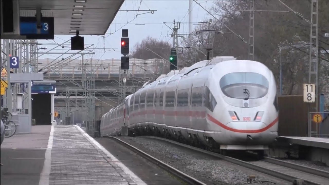 ICEs, ICs und EC in Leverkusen Mitte mit 200 kmh