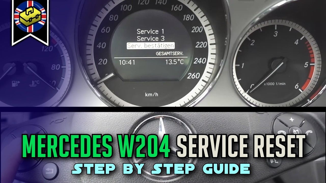Как сбросить сервисное обслуживание на Mercedes W204 | Сброс сервисного обслуживания для Mercedes...