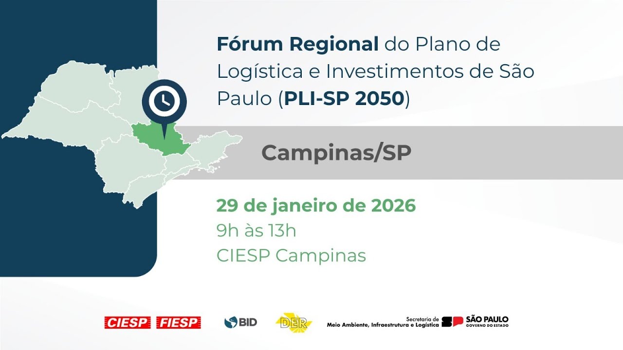 Fórum Regional do Plano de Logística e Investimentos de São Paulo - Plenária Campinas