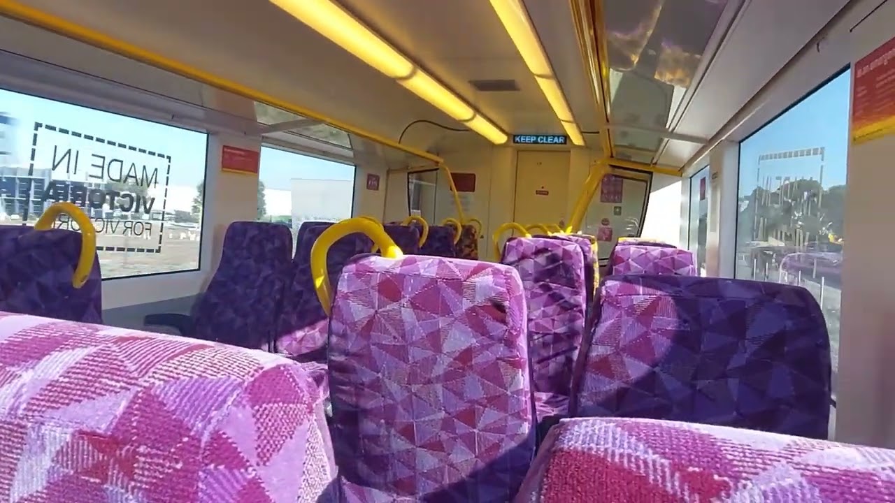 Australia, Melbourne. Sunshine station train ride to Melton station.