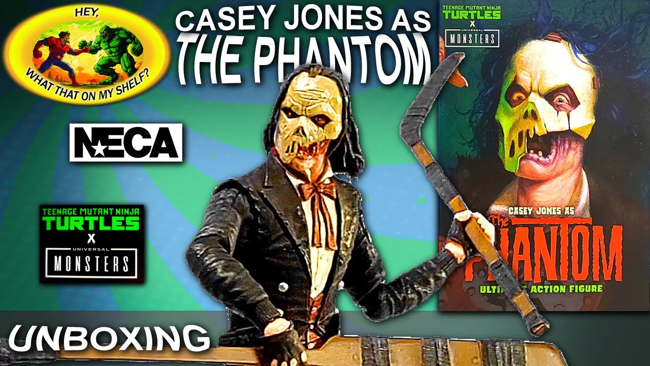 Unboxing NECA Casey Jones As The Phantom - October 18th 2023 TMNT x Universal Monsters - Halloween
