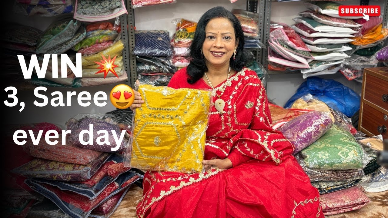 Latest design 50% off  new saree  😍 | megha designer saree collection