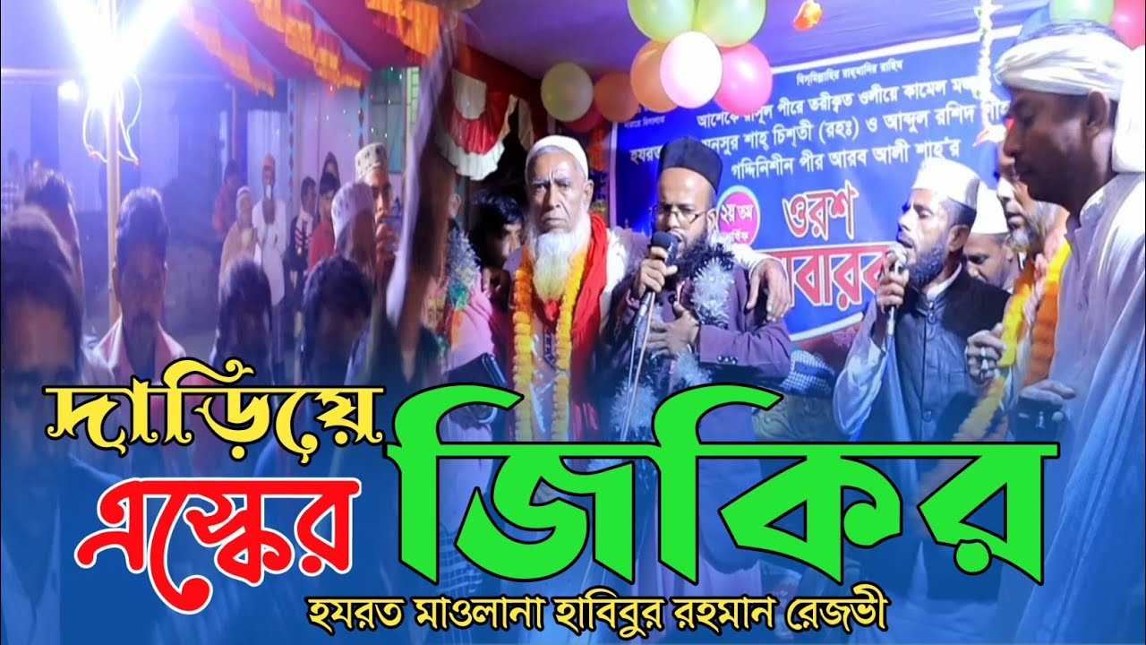 দাড়িয়ে এস্কের জিকির |হযরত মাওলানা হাবিবুর রহমান রেজভী #jikir