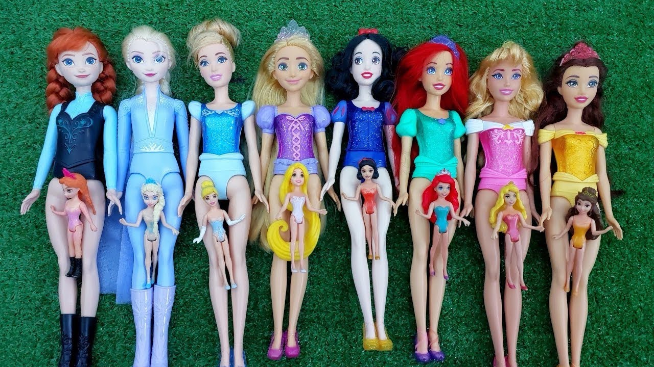 Disney Princess Doll Makeover ~ DIY Miniature Ideas for Barbie - Wig, Dress, Faceup, and More! DIY