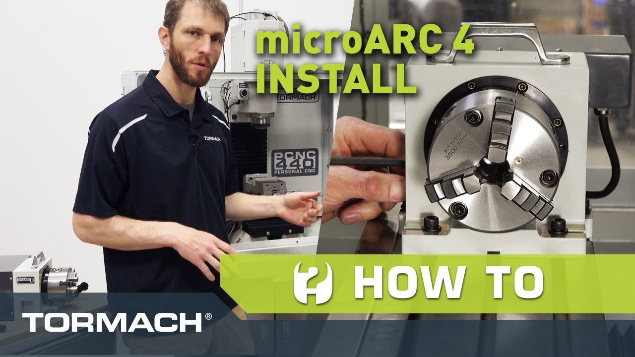 Установка microARC 4 | 4-я ось Harmonic Drive от Tormach