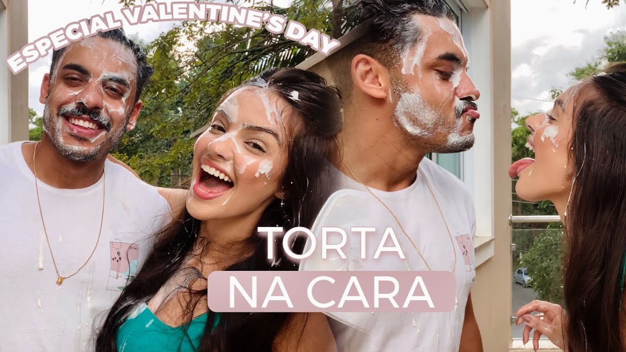 TORTA NA CARA COM MEU NOIVO | especial valentine’s day ❤️