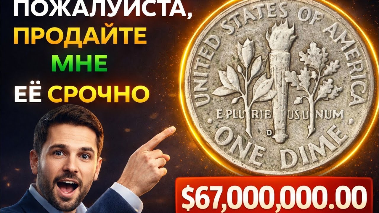 Не трать эту монету! 🚨 One Dime была продана за МИЛЛИОНЫ долларов 💰
