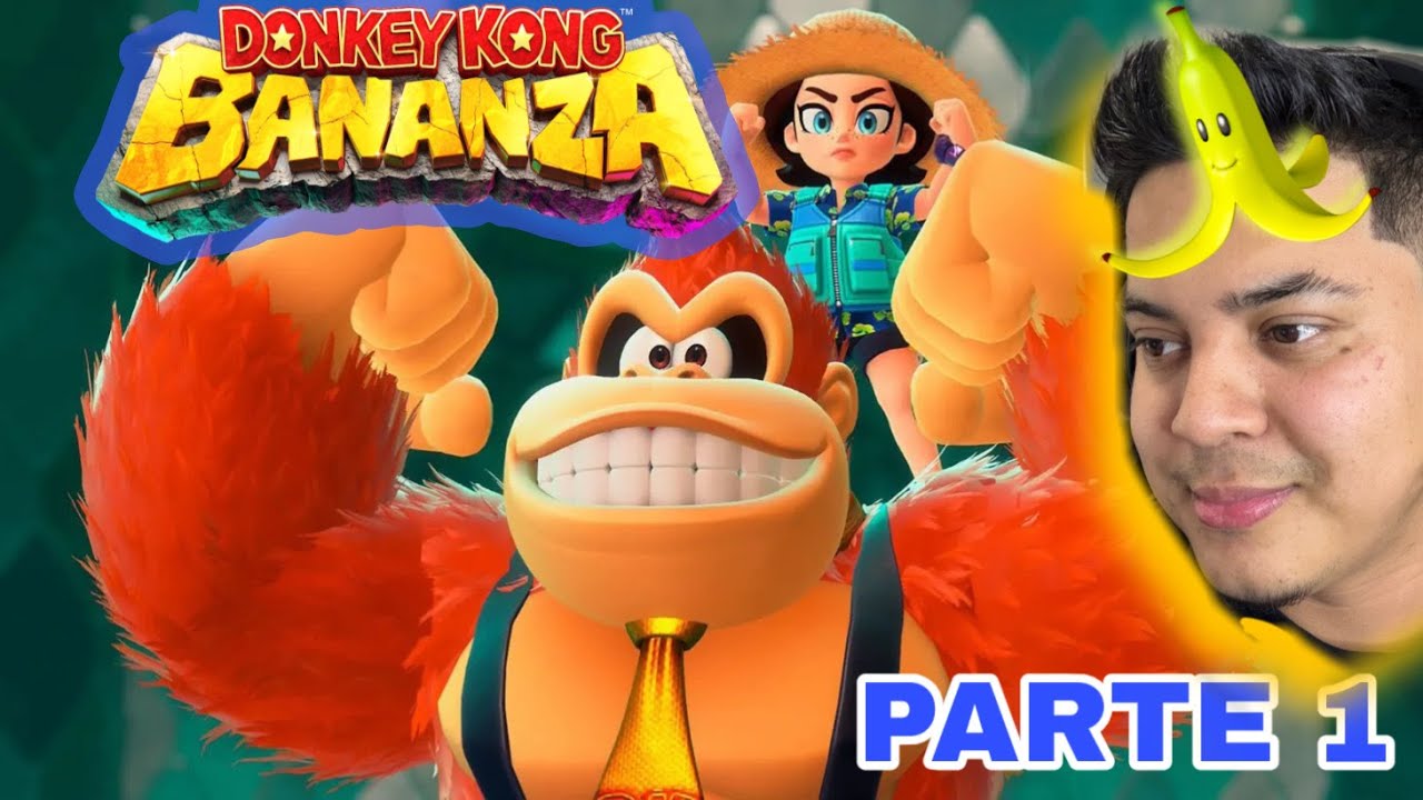 JUGANDO DONKEY KONG BANANZA parte 1
