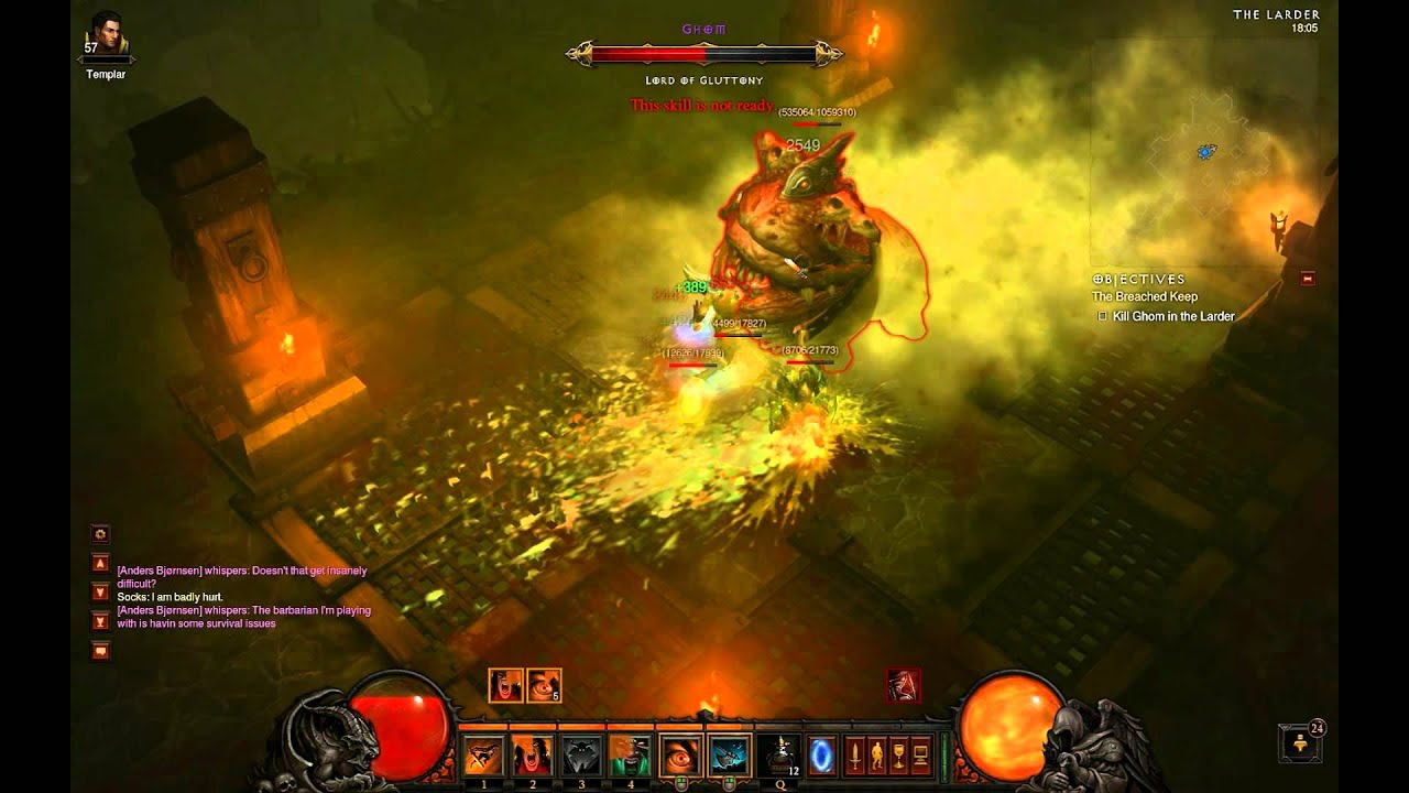 VANILLA Diablo 3 (Hell) All Bosses Barbarian Solo