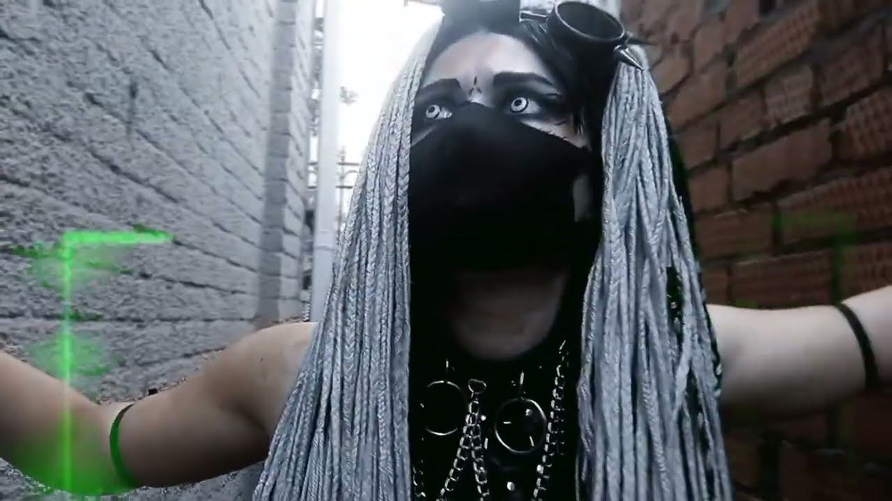 ⚪⚫Industrial Dance Cybergoth Red Dominator⚫⚪