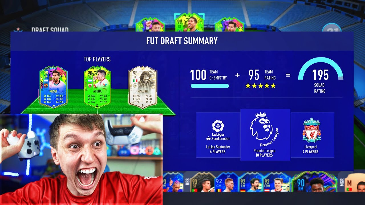 HOW TO GET A 195 RATED FUT DRAFT!! - FIFA 21