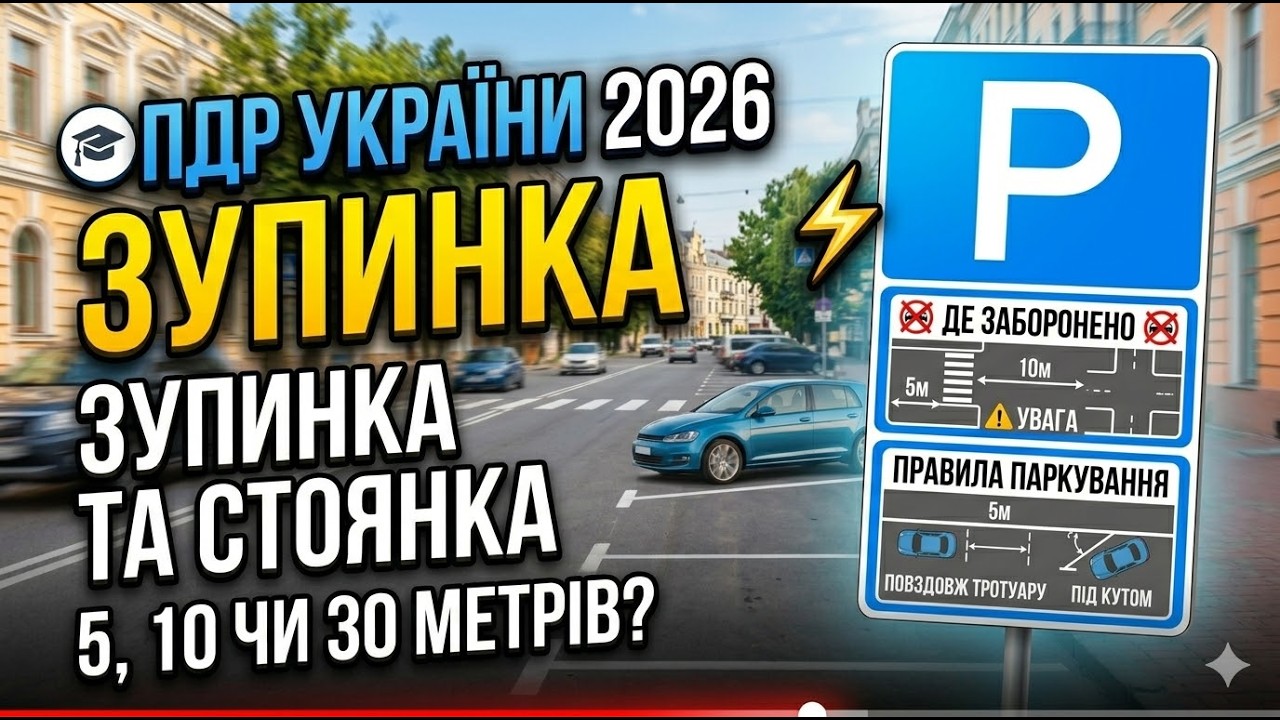 Зупинка і стоянка ПДР України 2026: Повний розбір Розділу 15. Де заборонено та як не отримати штраф.