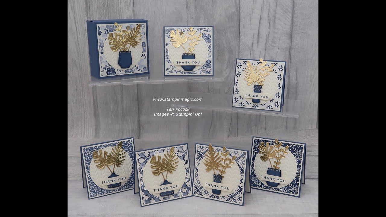 Коллекция товаров Boho Indigo &mdash; 3-дюймовые карточки с коробкой