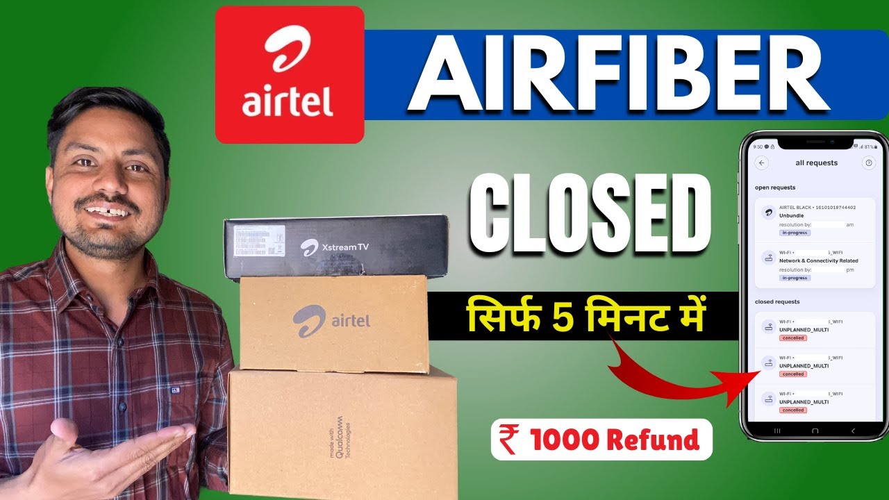 Why I Disconnected Airtel AirFiber?? | Easy to Disconnect & Refund Amount | Step-by-Step In 2025🤔