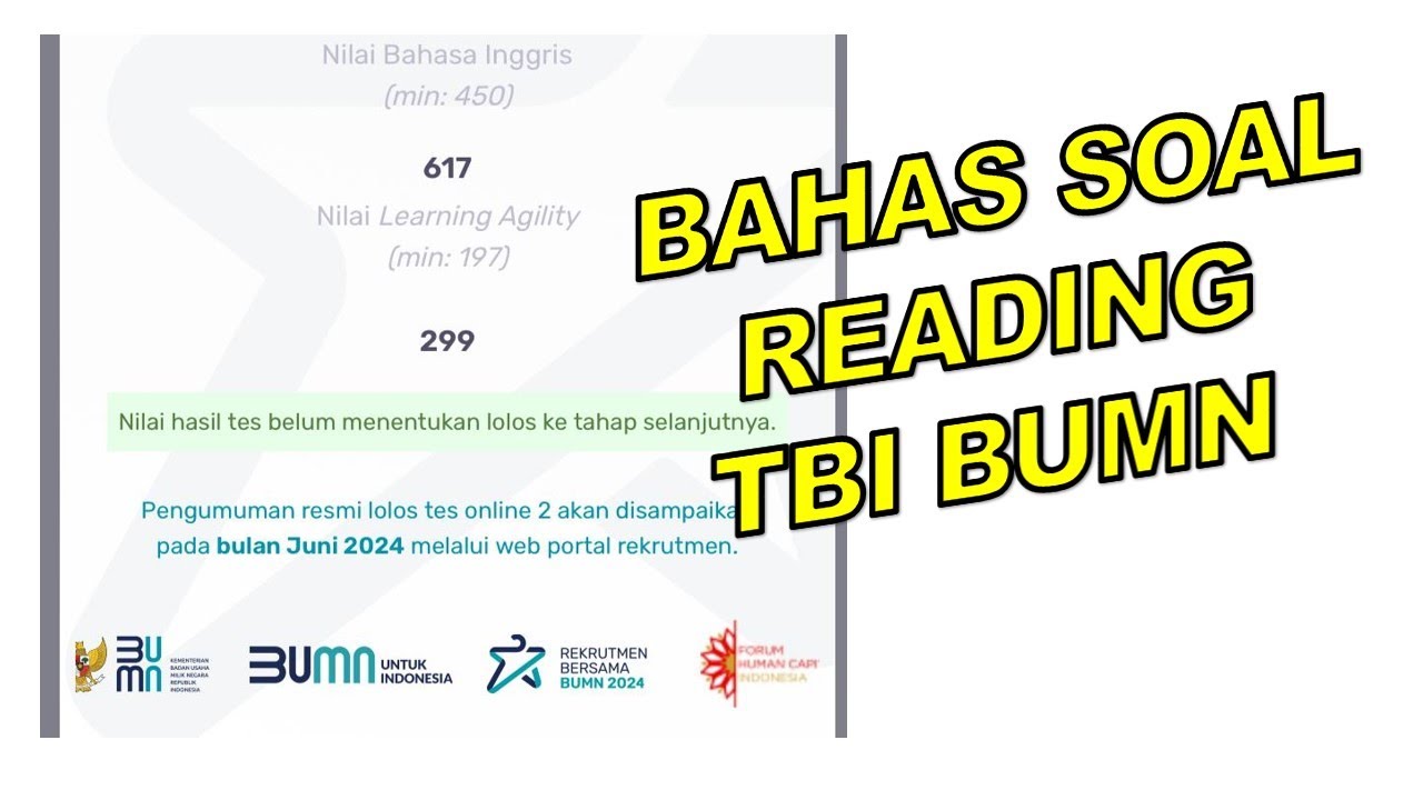 Tipe SOAL ASLI READING  TBI BUMN 2024 (28 Mei 2024)