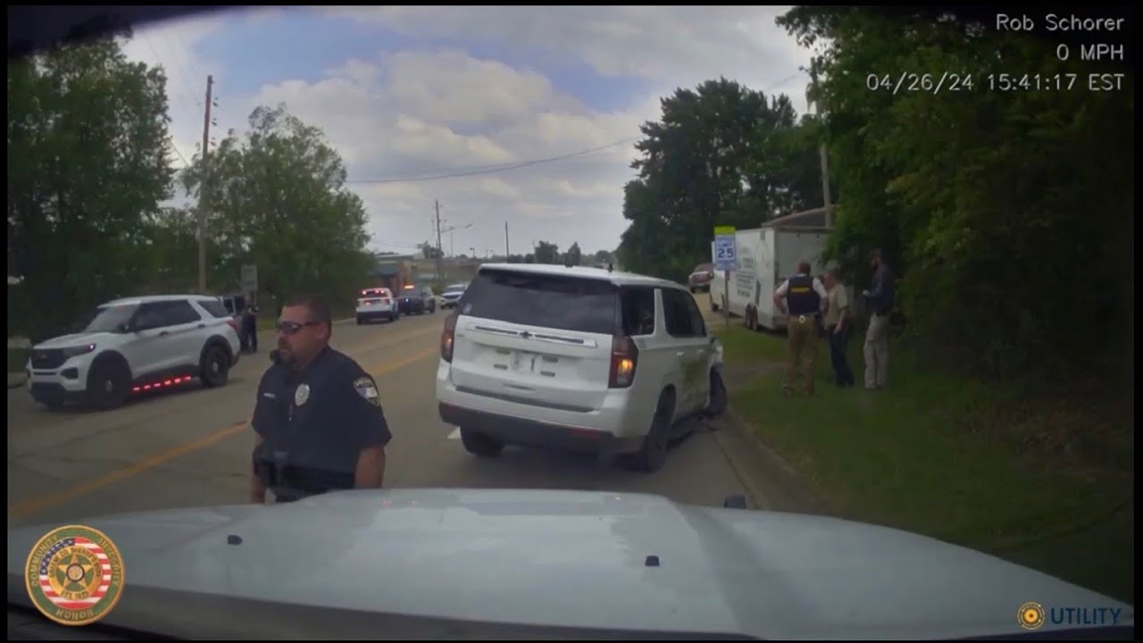 WILD Multi Agency Arkansas Pursuit - Car Crash - ASP, AHP, CCSO, LCSO, GCSO, AGFC, PPD