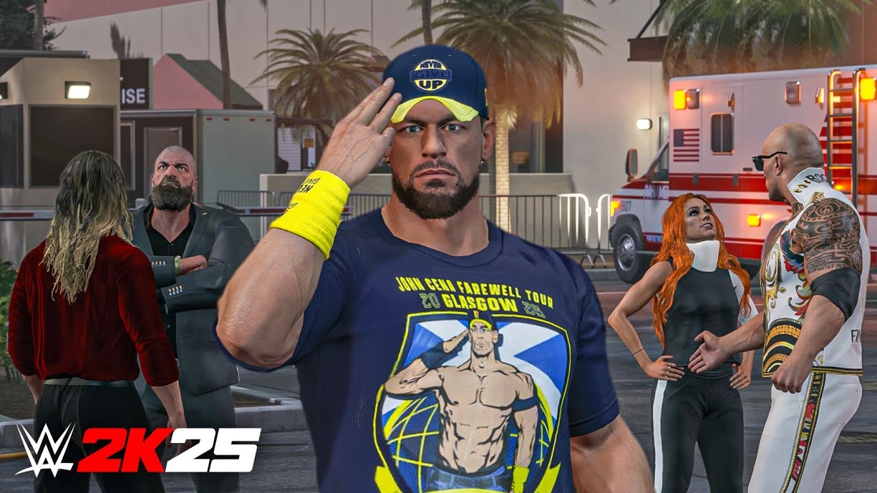 WWE 2K25 Дорога: Сет Роллинс противостоит Джону Сине и Року