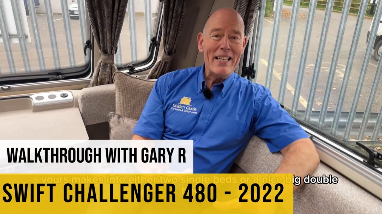 🚐 Swift Challenger 480 2022 Walkthrough with Gary R | SUPER Spacious 2-Berth Caravan!