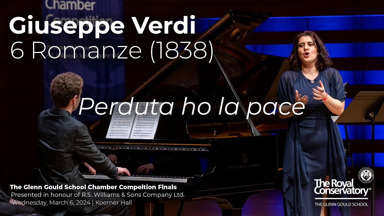 Perduta ho la pace | From 6 Romanze (1838) by Giuseppe Verdi
