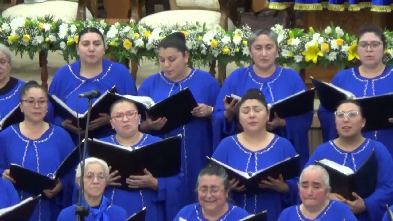 Coro IEP Coronel (2° Him), en Aniversario del Cuerpo de Voluntarios 15 Ago 2025.