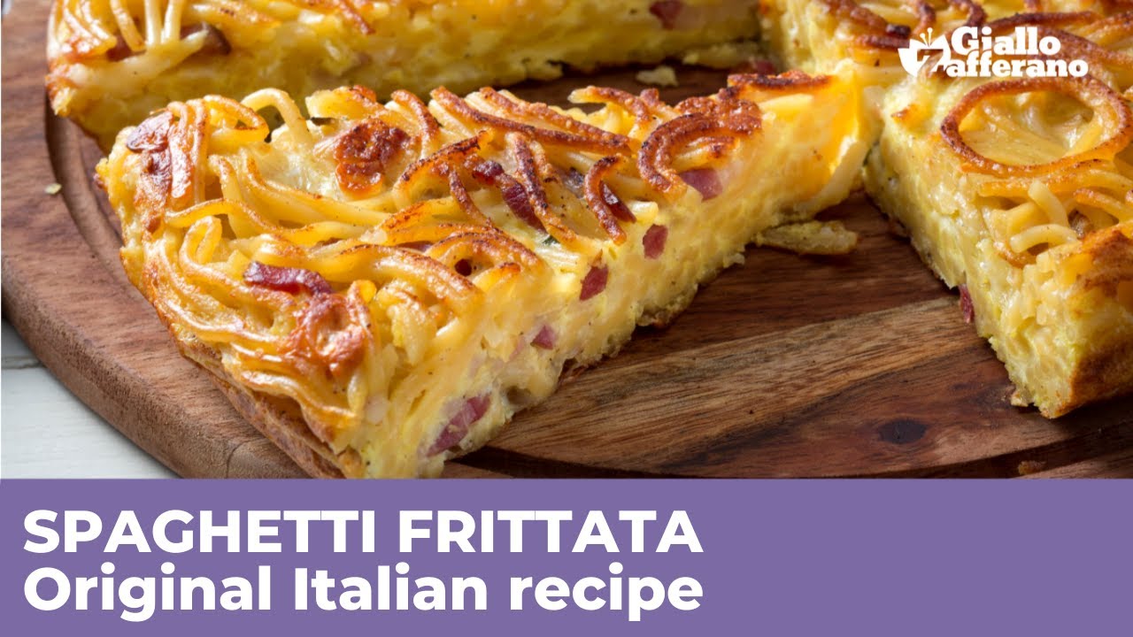 SPAGHETTI FRITTATA (Frittata di spaghetti) - Original Italian recipe