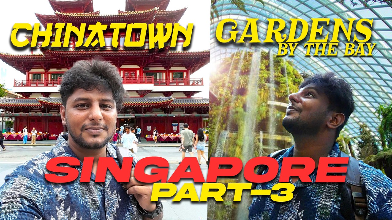 Solo in Singapore🦁🗺️✈︎ - Part -3 | China Town, Marina Bay Sands, Gardens By The Bay | Ganesh  BE MBA