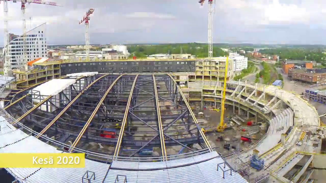 Tampereen Kansi ja UROS LIVE  areenaa rakennetaan